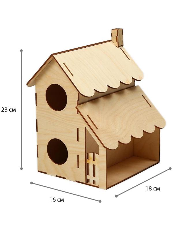 Скворечник «Домик для гостей», 20 × 16 × 23 см