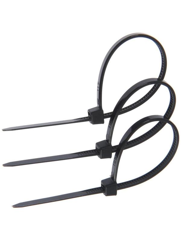 Хомут нейлоновый 2,5х100 мм, черный