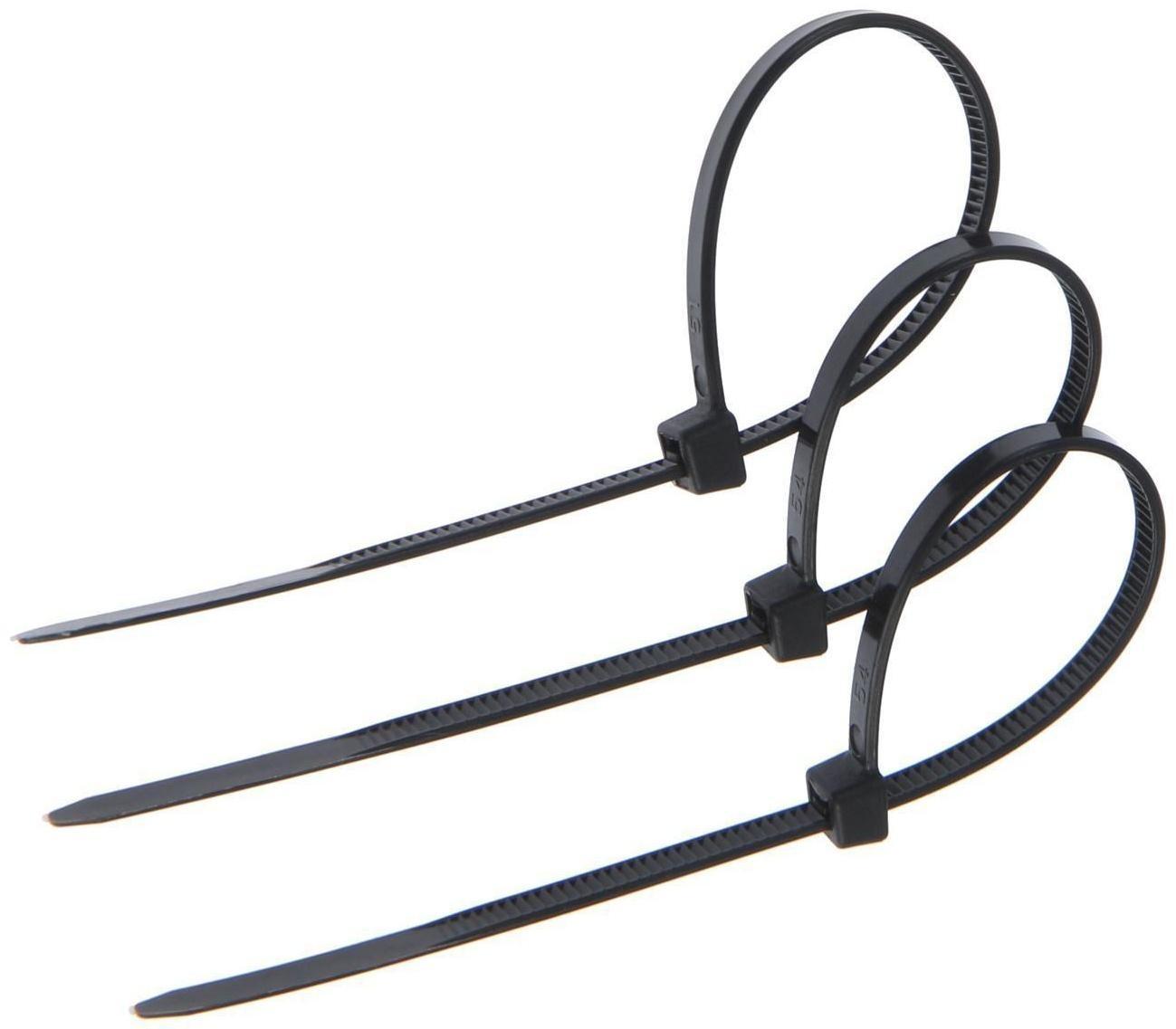 Хомут нейлоновый 3,6х150 мм, черный , набор 100 шт