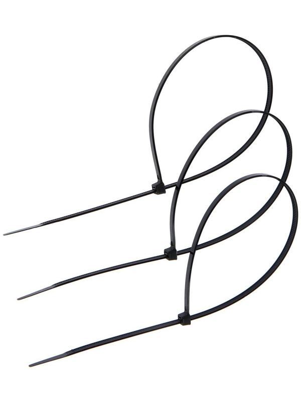 Хомут нейлоновый 4,8х370 мм, черный