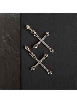 Серьги со стразами 