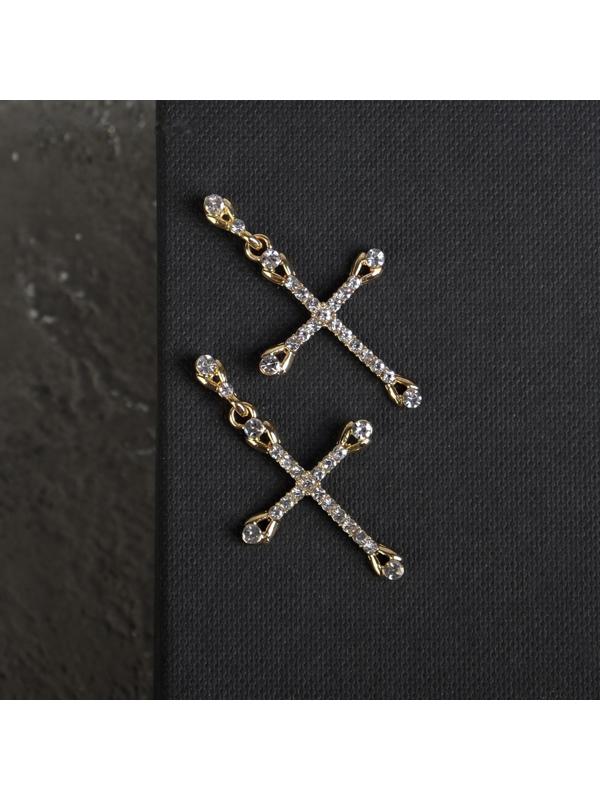 Серьги со стразами 