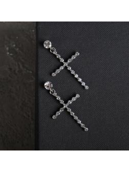 Серьги со стразами 