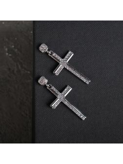 Серьги со стразами 