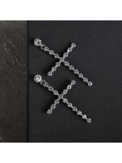 Серьги со стразами 