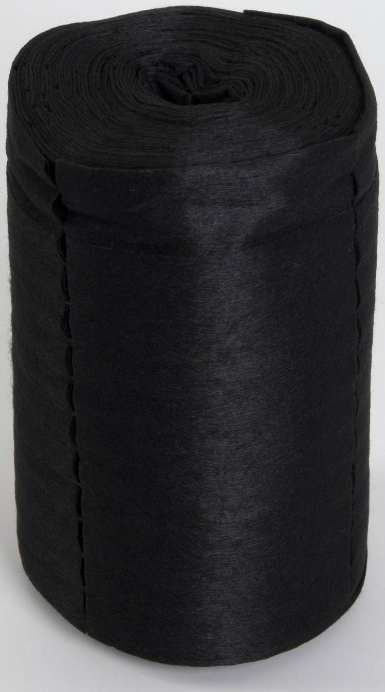 Набор одноразовых воротничков, без липкого слоя, 8 × 40 см, 100 шт в рулоне, цвет чёрный