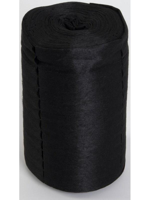 Набор одноразовых воротничков, без липкого слоя, 8 × 40 см, 100 шт в рулоне, цвет чёрный