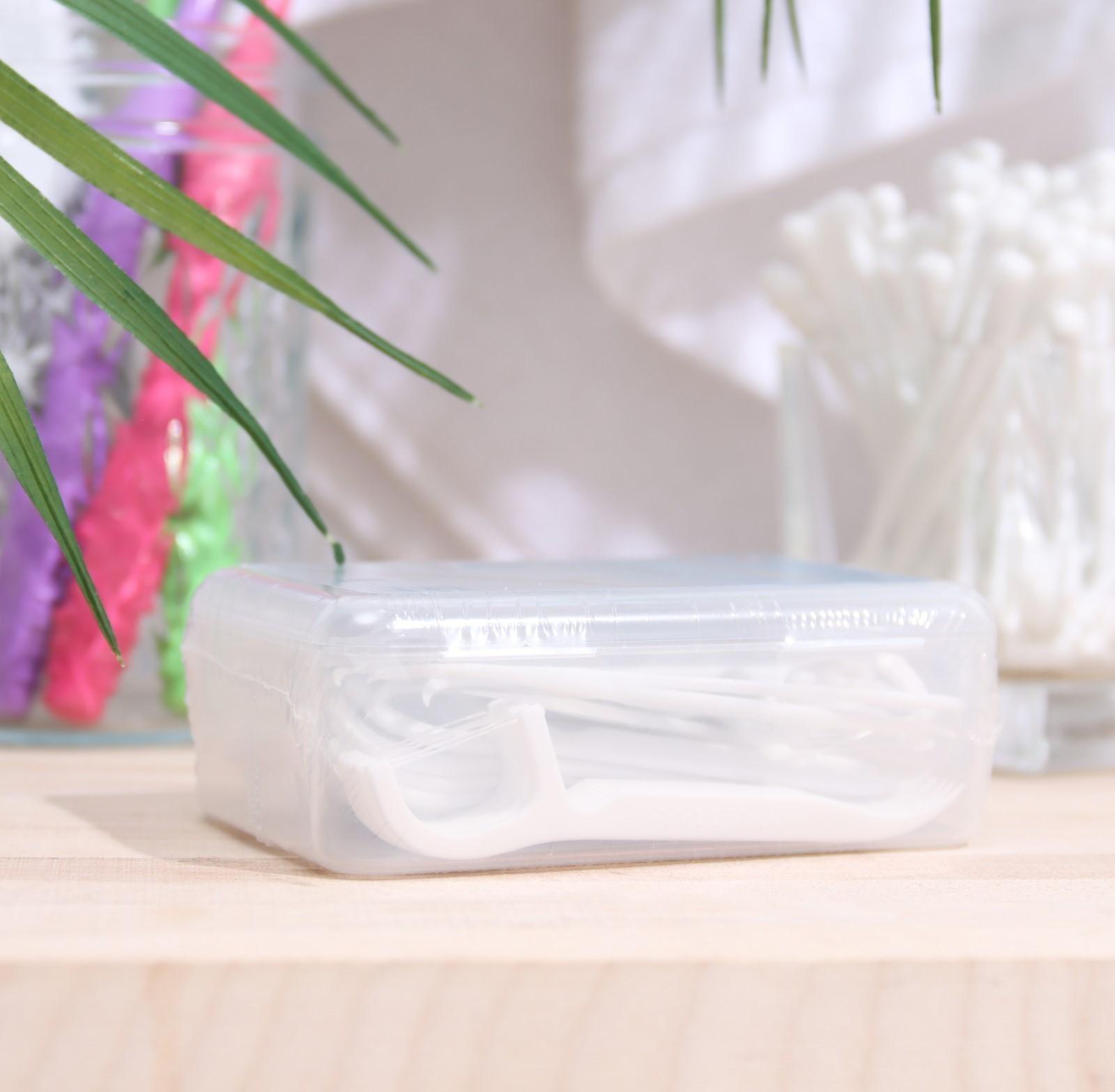 Зубная нить Silcamed dental proff system в пластиковом держателе