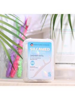 Зубная нить Silcamed dental proff system в пластиковом держателе