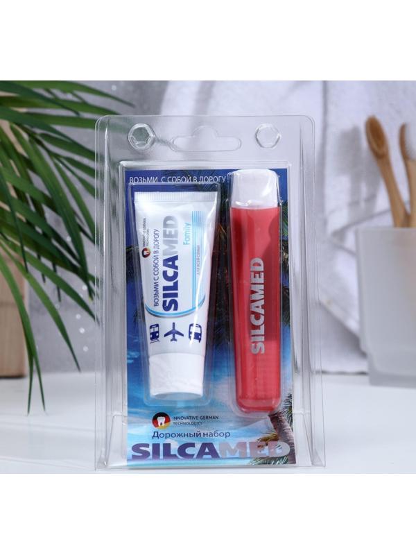 Набор дорожный: зубная паста Silcamed family, 30 г + зубная щётка Silcamed