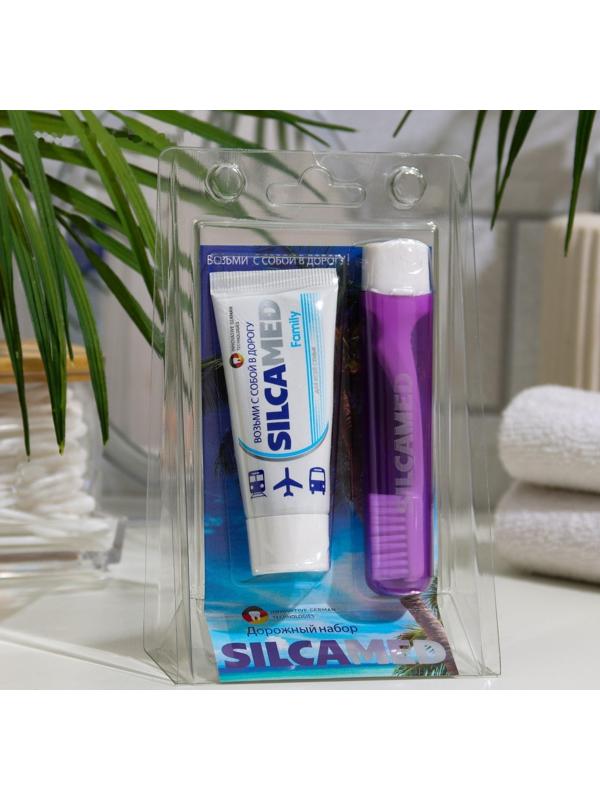 Набор дорожный: зубная паста Silcamed family, 30 г + зубная щётка Silcamed