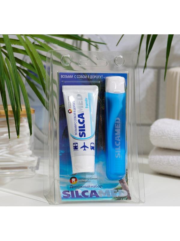 Набор дорожный: зубная паста Silcamed family, 30 г + зубная щётка Silcamed