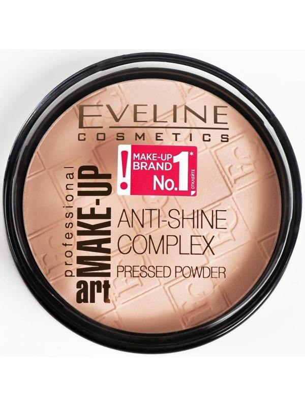 Пудра для лица Eveline Anti-Shine Complex, матирующая, тон 32 натуральный