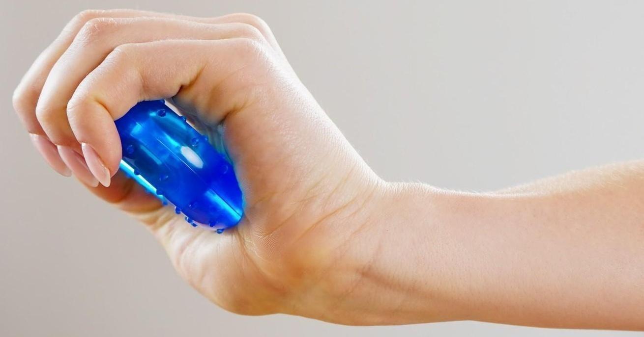 Эспандер кистевой 7 см, нагрузка 30 кг, цвет синий