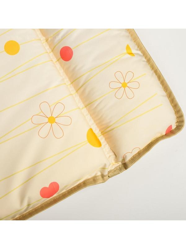 Матрасик для пеленального столика/комода , 65х78 см., «Цветы», цвет МИКС