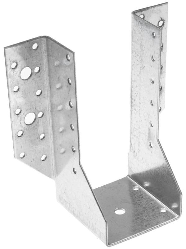 Опора бруса  76х155 OBR R, открытая, цинк, 1 шт.