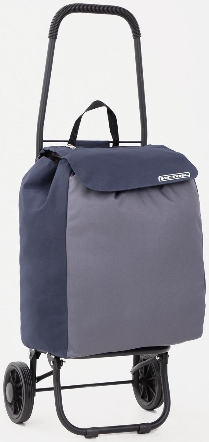 Сумка-тележка хозяйственная на шнуре, цвет синий