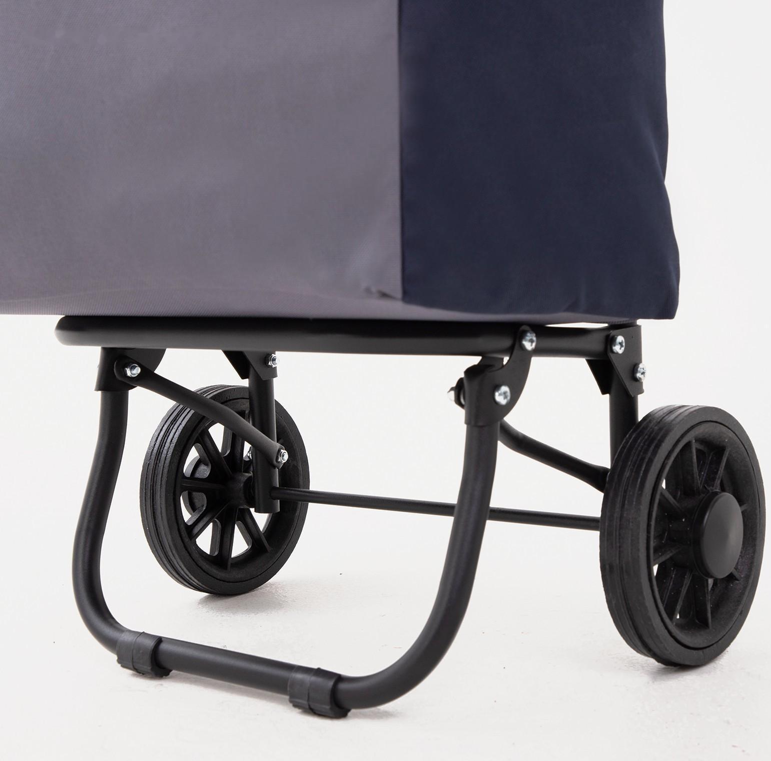 Сумка-тележка хозяйственная на шнуре, цвет синий