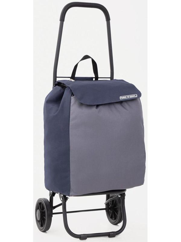 Сумка-тележка хозяйственная на шнуре, цвет синий