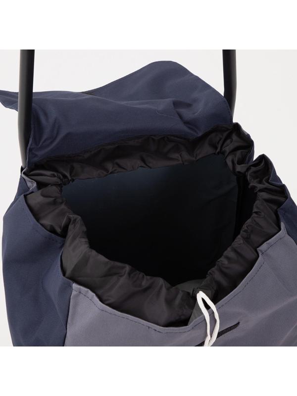 Сумка-тележка хозяйственная на шнуре, цвет синий