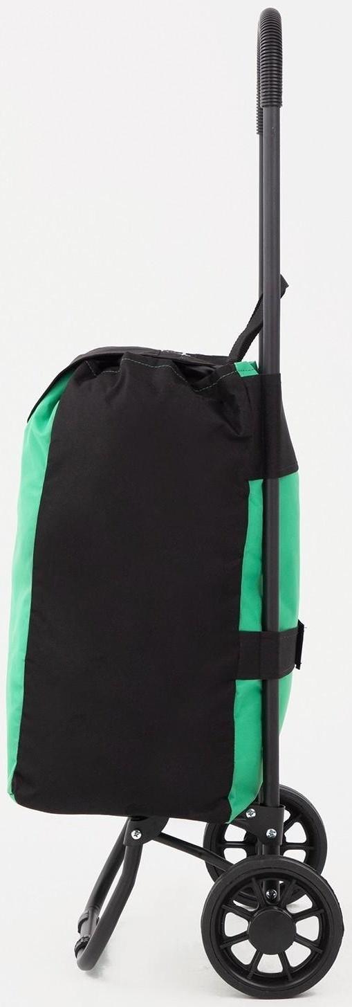 Сумка-тележка хозяйственная на шнуре, цвет зелёный