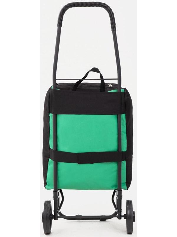Сумка-тележка хозяйственная на шнуре, цвет зелёный