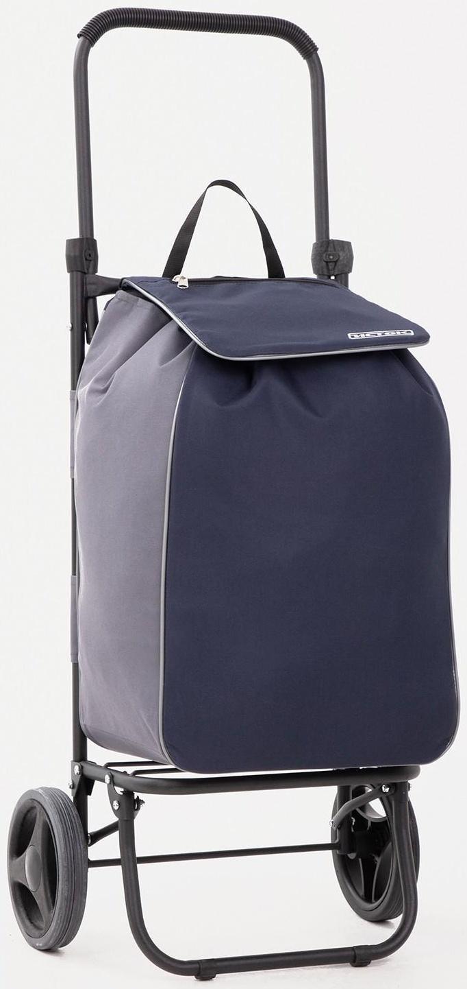 Сумка-тележка хозяйственная на шнуре, цвет синий