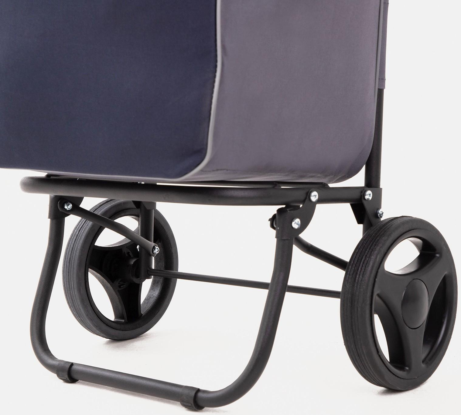 Сумка-тележка хозяйственная на шнуре, цвет синий