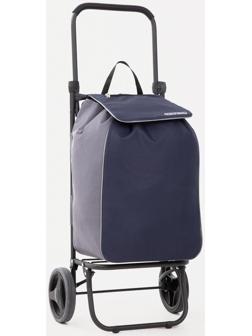 Сумка-тележка хозяйственная на шнуре, цвет синий