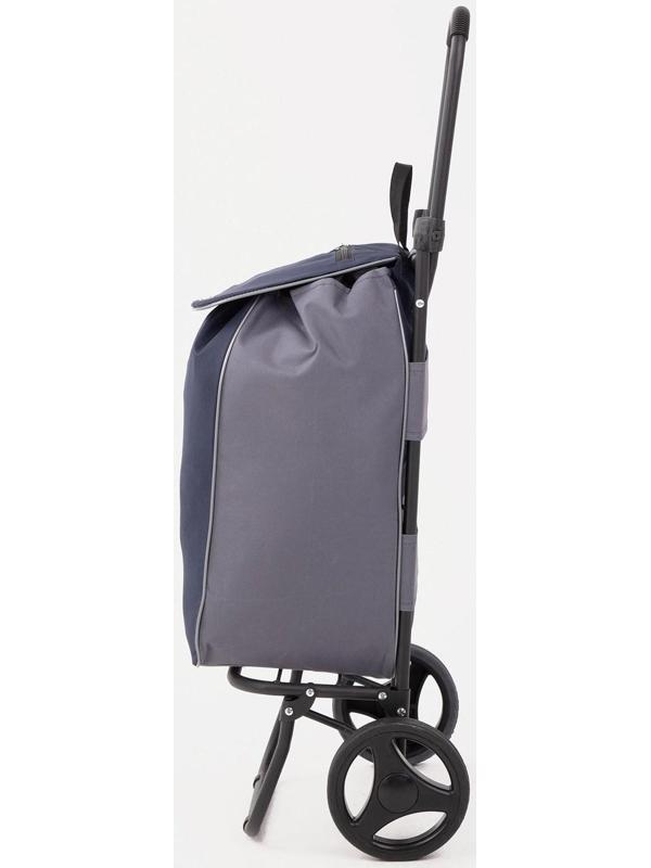 Сумка-тележка хозяйственная на шнуре, цвет синий