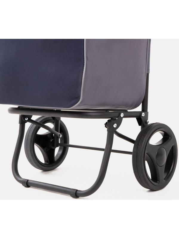 Сумка-тележка хозяйственная на шнуре, цвет синий