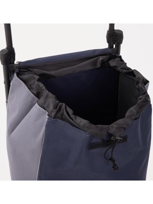 Сумка-тележка хозяйственная на шнуре, цвет синий