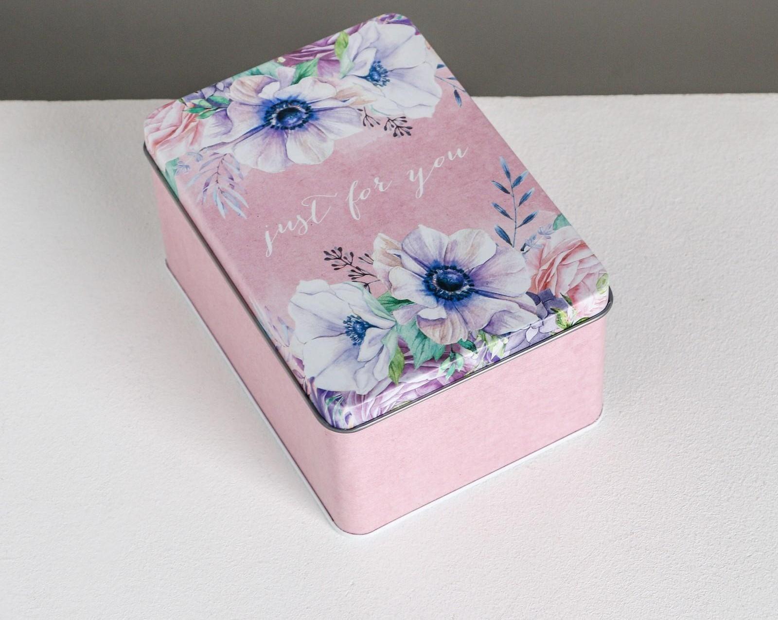 Набор подарочных жестяных коробок «Just for you», 26 х 18,5 х 9 см