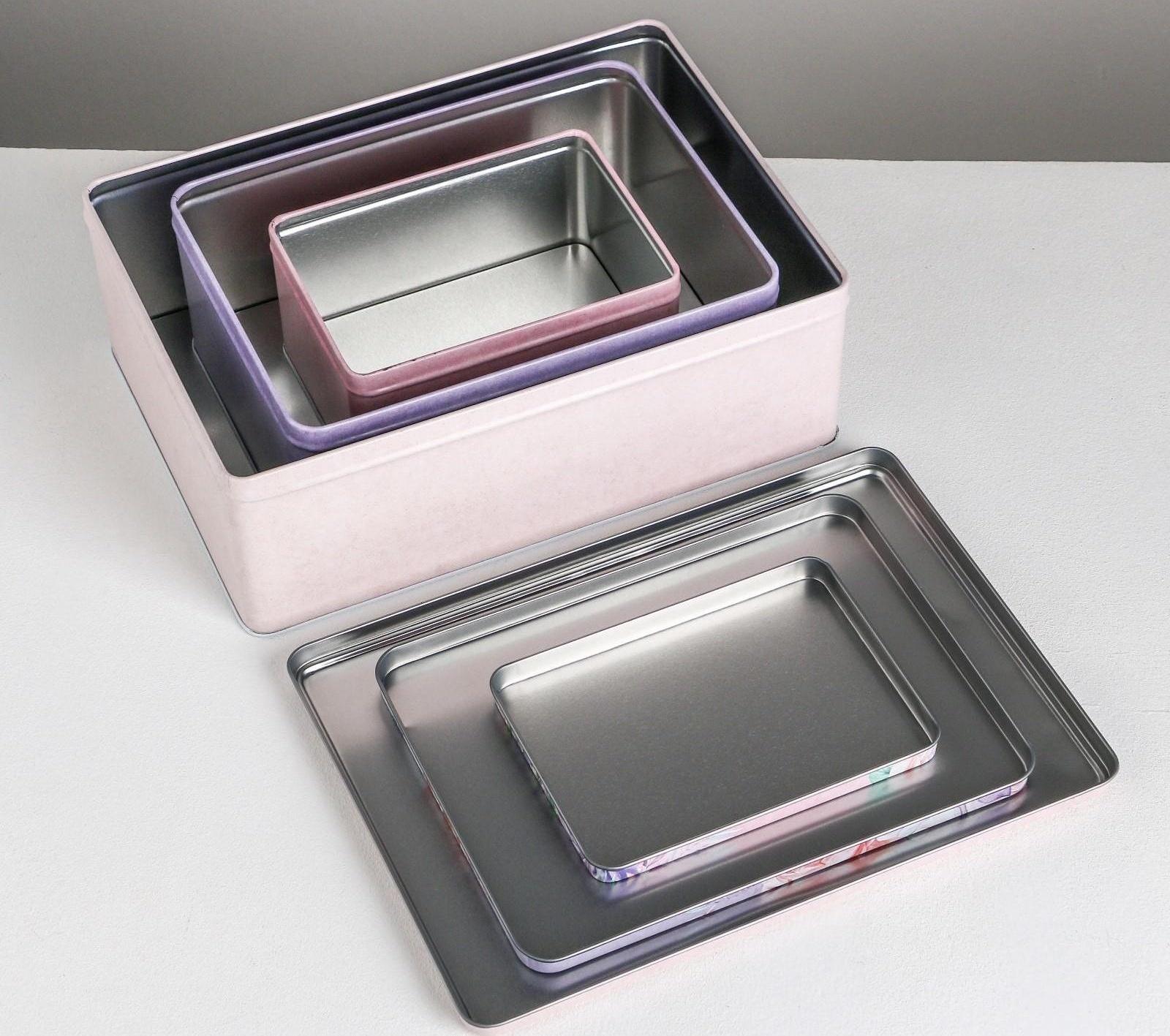 Набор подарочных жестяных коробок «Just for you», 26 х 18,5 х 9 см