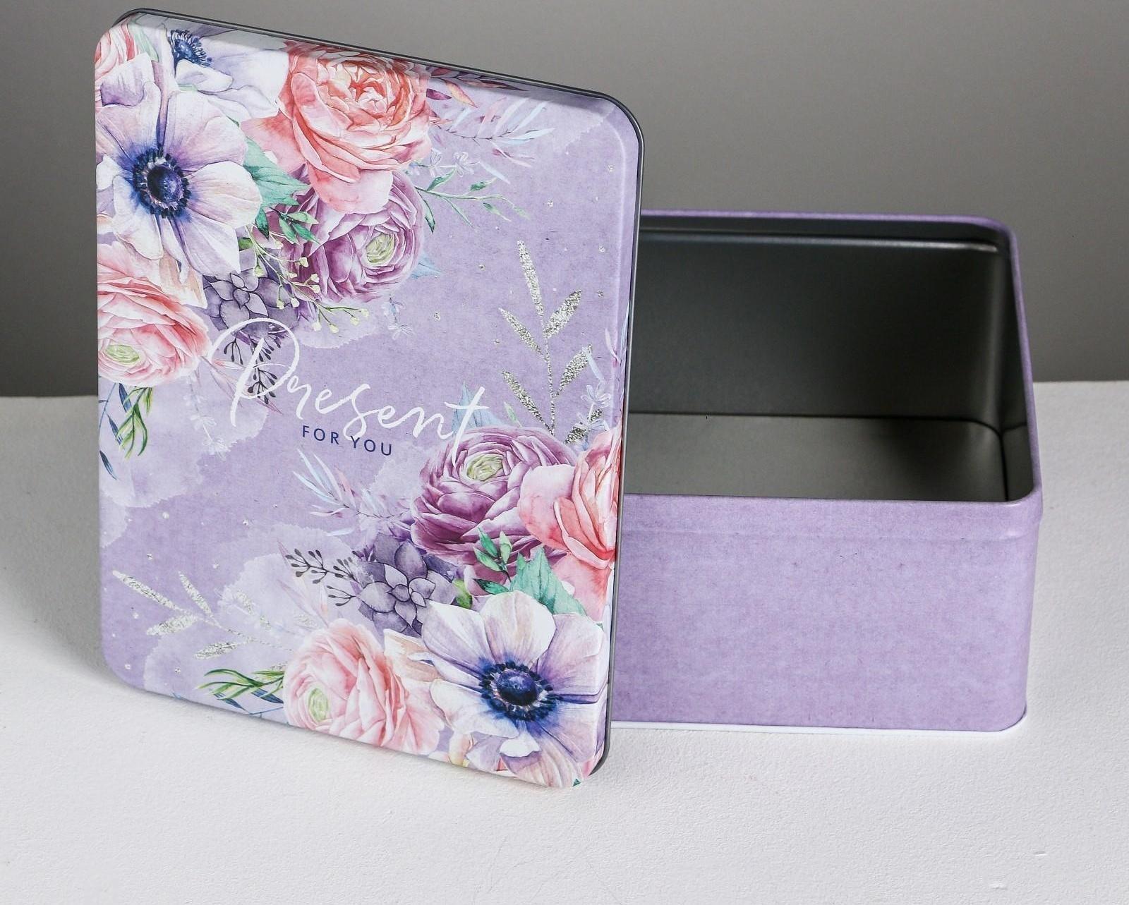 Набор подарочных жестяных коробок «Just for you», 26 х 18,5 х 9 см