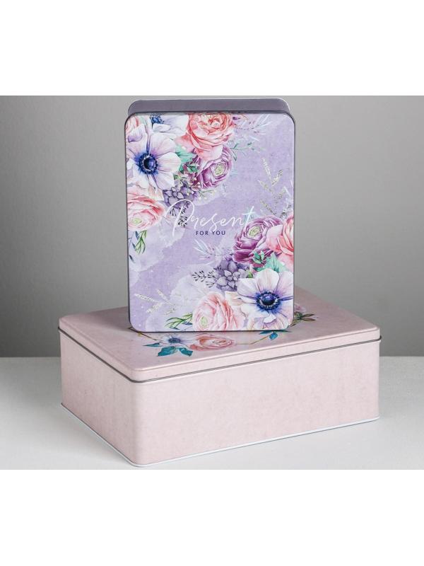 Набор подарочных жестяных коробок «Just for you», 26 х 18,5 х 9 см