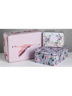 Набор подарочных жестяных коробок «Beautiful», 26 х 18,5 х 9 см