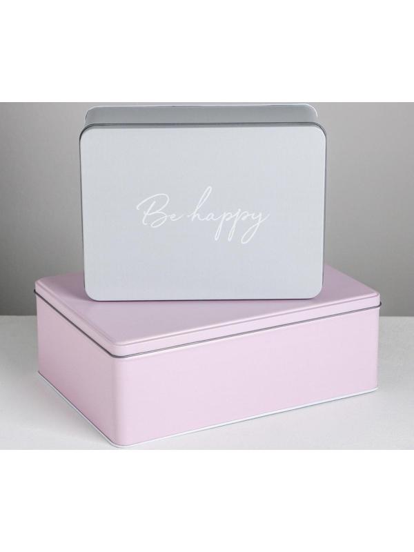 Набор подарочных жестяных коробок «Present», 26 х 18,5 х 9 см