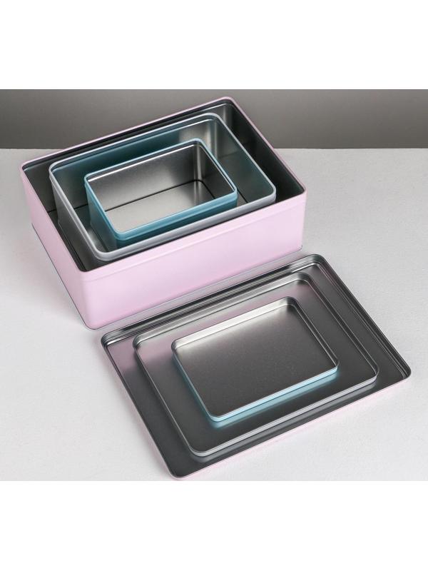 Набор подарочных жестяных коробок «Present», 26 х 18,5 х 9 см