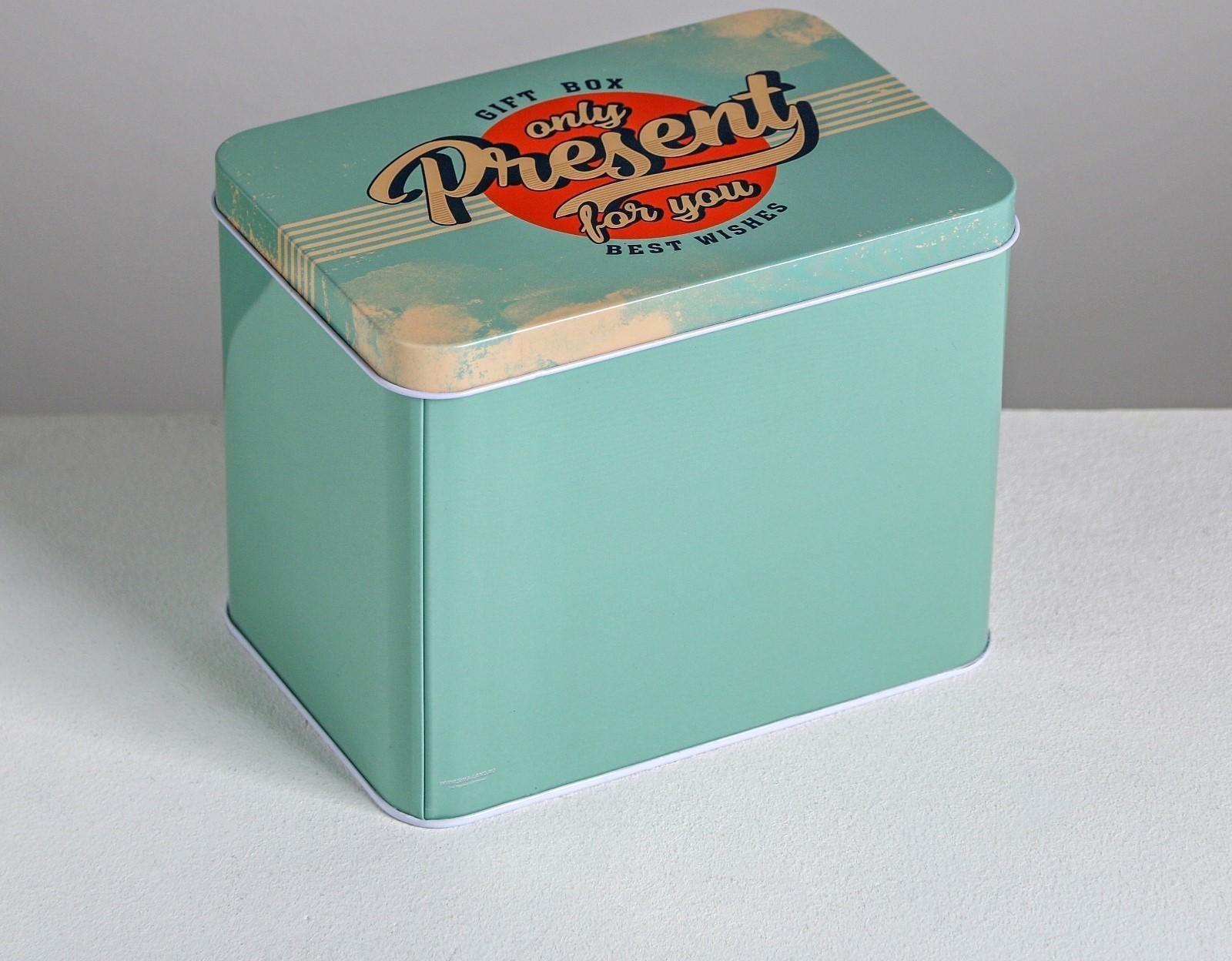 Подарочная банка «Gift box», 16 х 11 х 12,5 см
