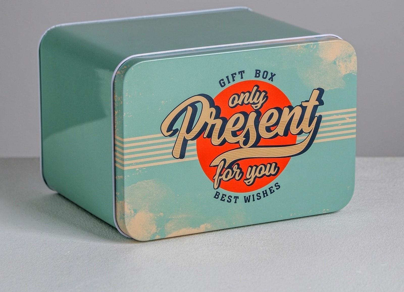 Подарочная банка «Gift box», 16 х 11 х 12,5 см