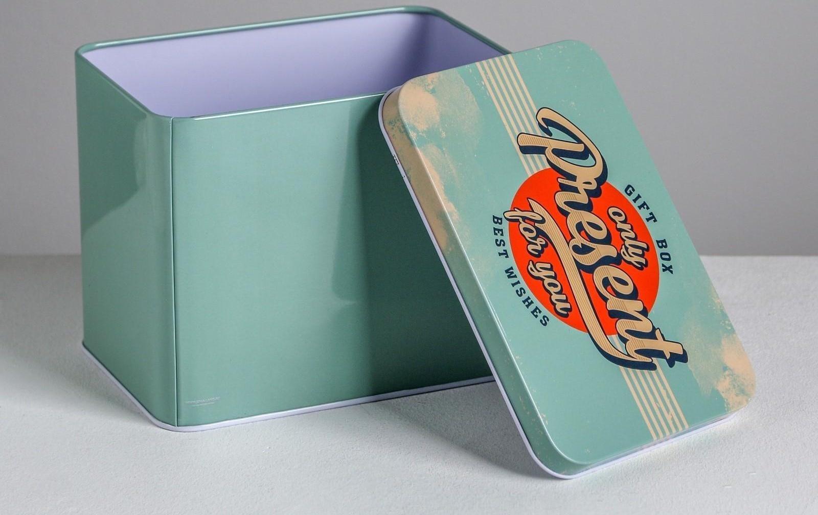 Подарочная банка «Gift box», 16 х 11 х 12,5 см