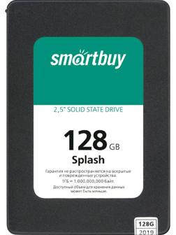 Накопитель SSD SmartBuy Splash SBSSD-128GT-MX902-25S3, 128Гб, SATA-III, 2,5