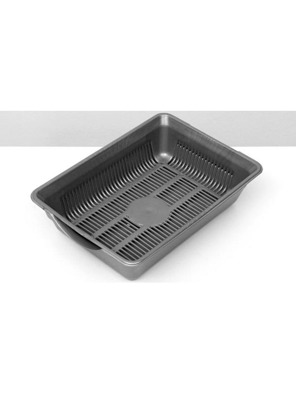 Туалет глубокий с сеткой 36 х 25 х 9 см, серый