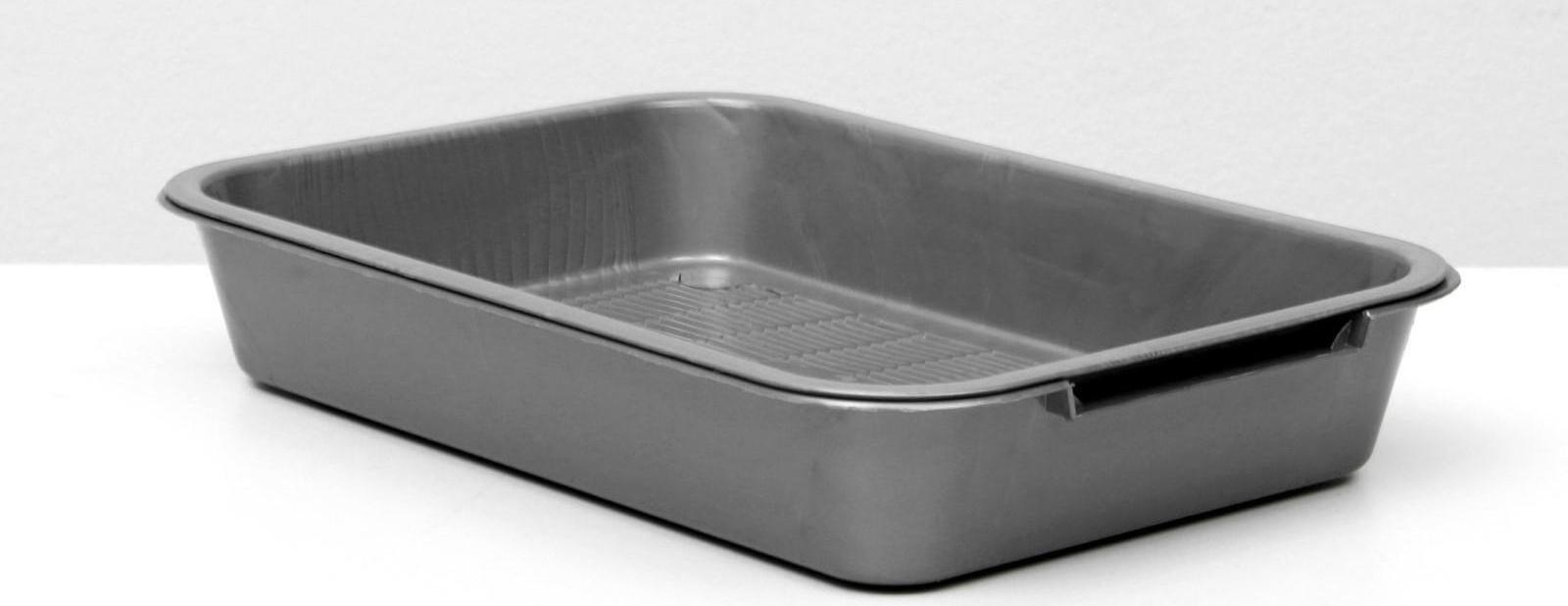 Туалет перламутровый средний с сеткой 36 х 26 х 6,5 см, серебро