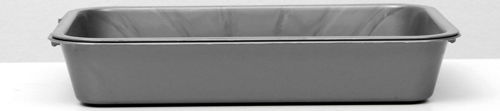 Туалет перламутровый средний с сеткой 36 х 26 х 6,5 см, серебро