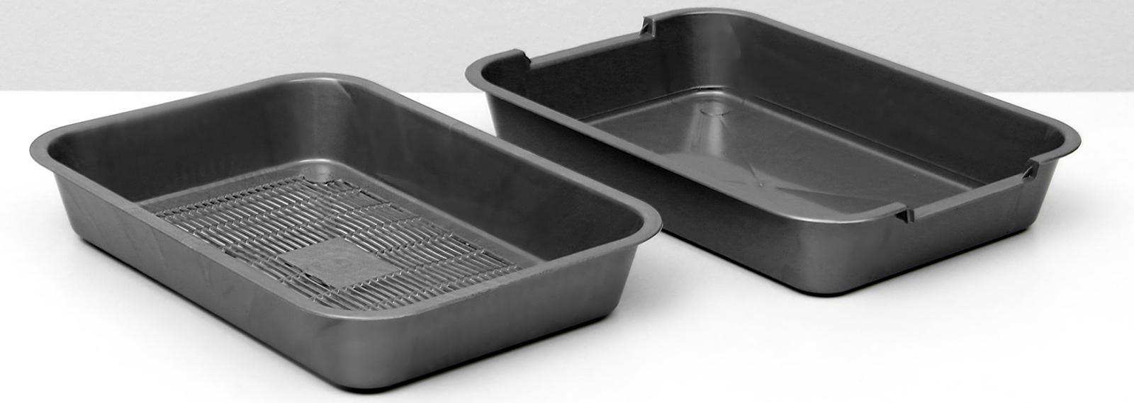 Туалет перламутровый средний с сеткой 36 х 26 х 6,5 см, серебро