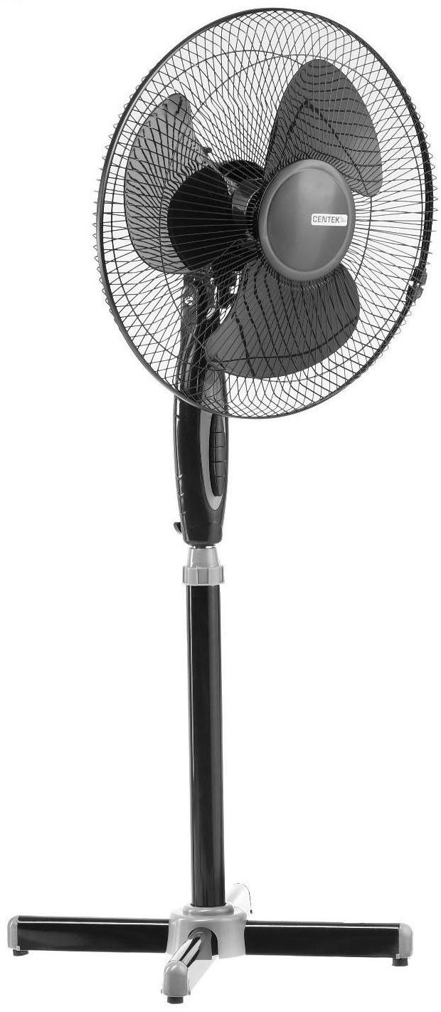 Вентилятор Centek CT-5015 Black, напольный, 40 Вт, 43 см, 3 скорости, чёрный