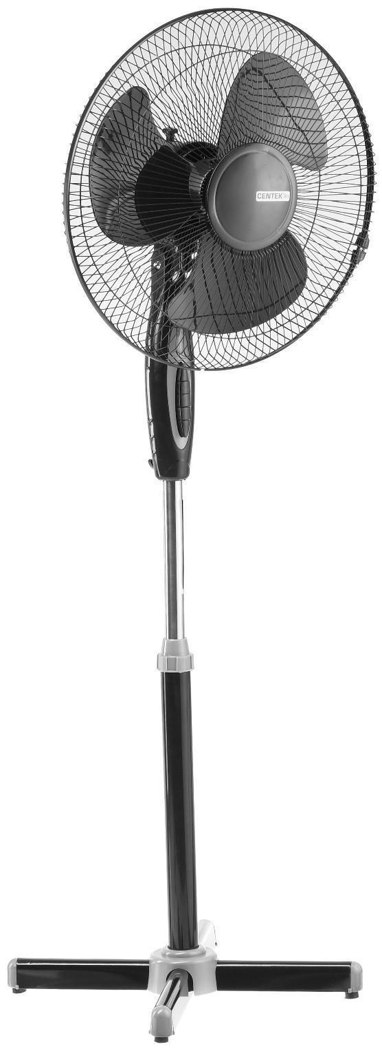 Вентилятор Centek CT-5015 Black, напольный, 40 Вт, 43 см, 3 скорости, чёрный