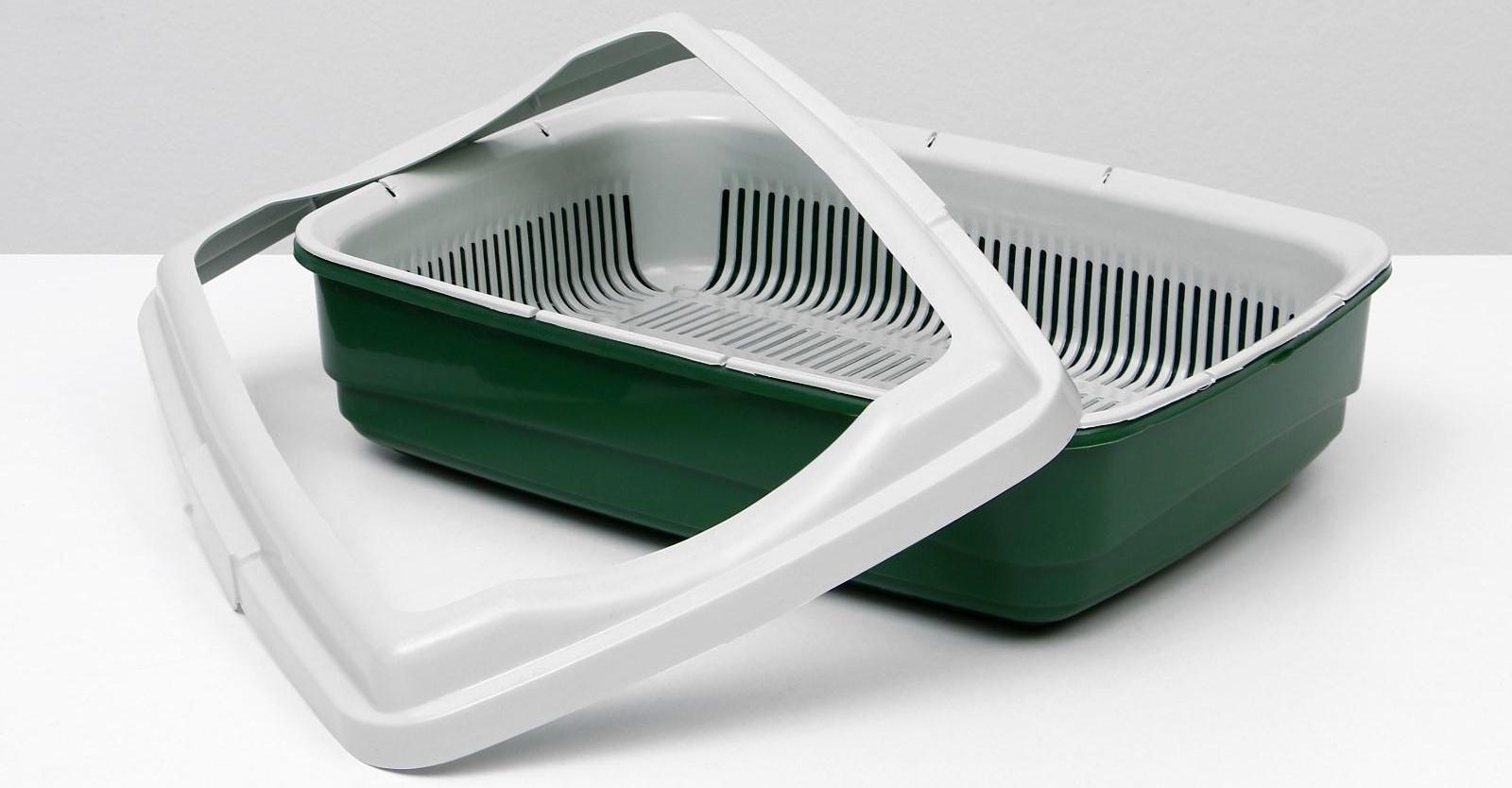 Лоток большой с сеткой и бортиком Atlantis 